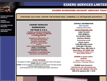 Tablet Screenshot of exsero.com